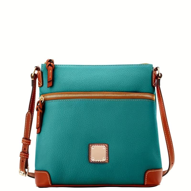 Vintage Litchi Embossed Small Tote Bags Adjustable Shoulder Strap Crossbody Bags