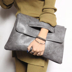 Solid Clutch Wallet All Match Large Capacity Carry On Purse PU Leather Bag