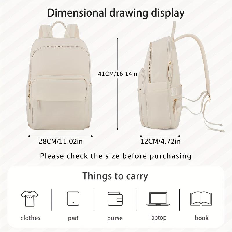 Large Capacity Laptop Backpack Preppy Back To School Daypack Casual Travel