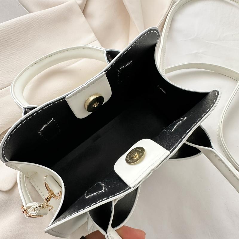 Bowknot Decor Crossbody Bag PU Shoulder Bag Women's Casual Handbag