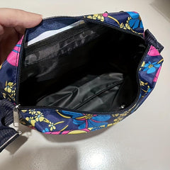 Floral Pattern Crossbody Bag Nylon Shoulder Bag