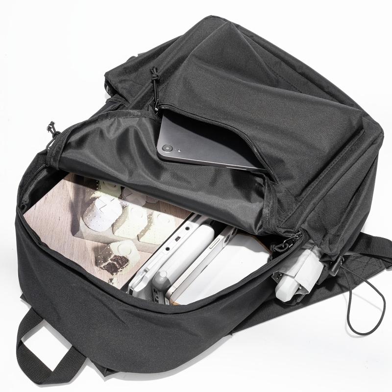 Skull Pattern Zipper Backpack Large Capacity Backpack For School