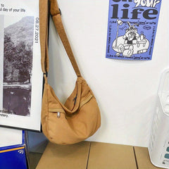 Japanese Style Canvas Messenger Bag Large Capacity Shoulder Bag
