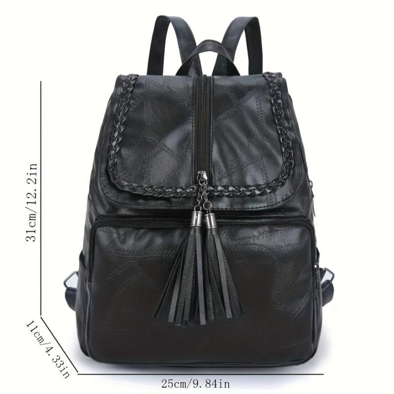 Women's Solid Backpack All Match Travel Bag