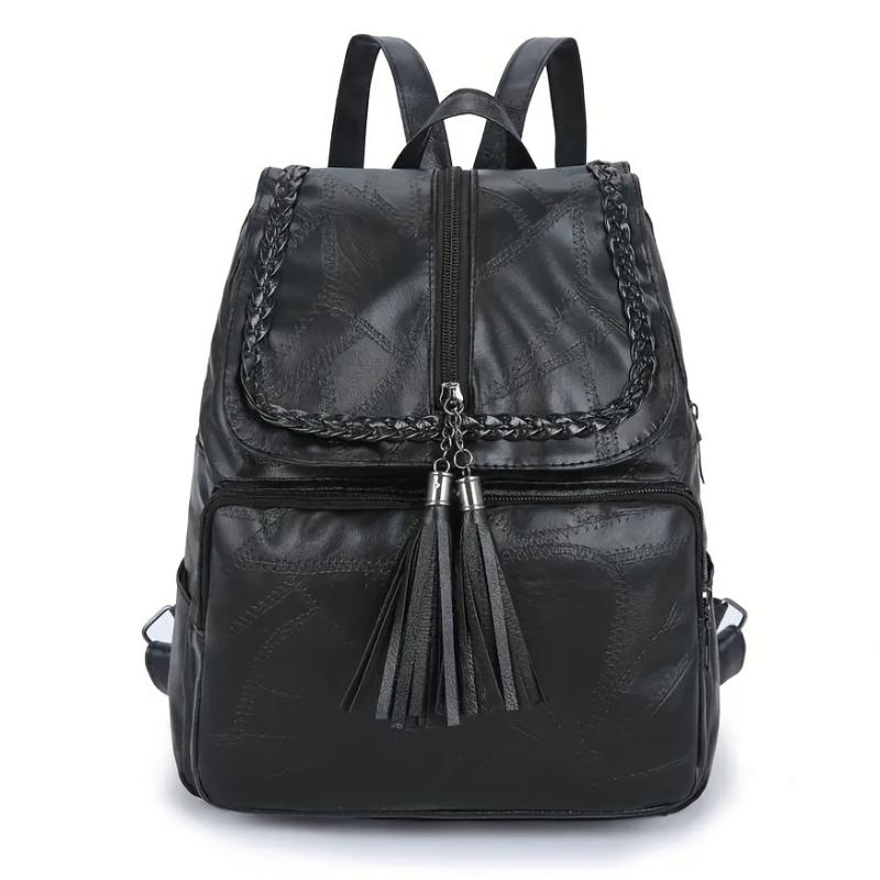 Women's Solid Backpack All Match Travel Bag