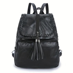 Women's Solid Backpack All Match Travel Bag