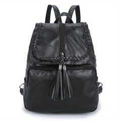 Women's Solid Backpack All Match Travel Bag