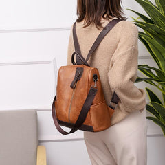 Retro Pattern Backpack with Removable Strap