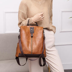 Retro Pattern Backpack with Removable Strap