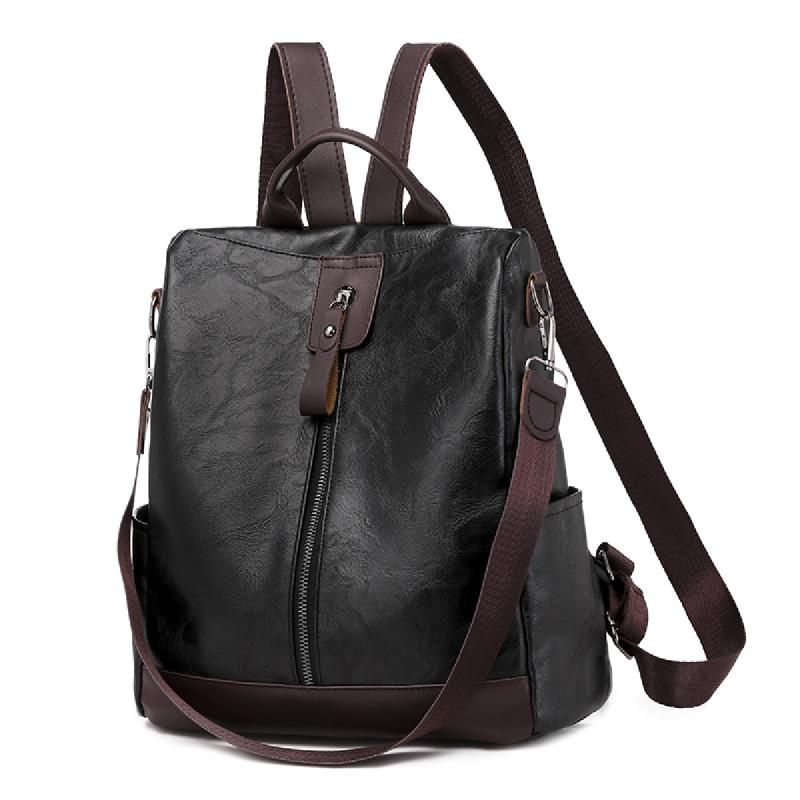 Retro Pattern Backpack with Removable Strap