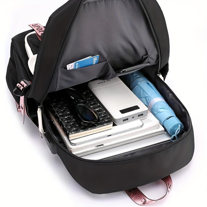 Large Capacity Preppy School Laptop BookBag