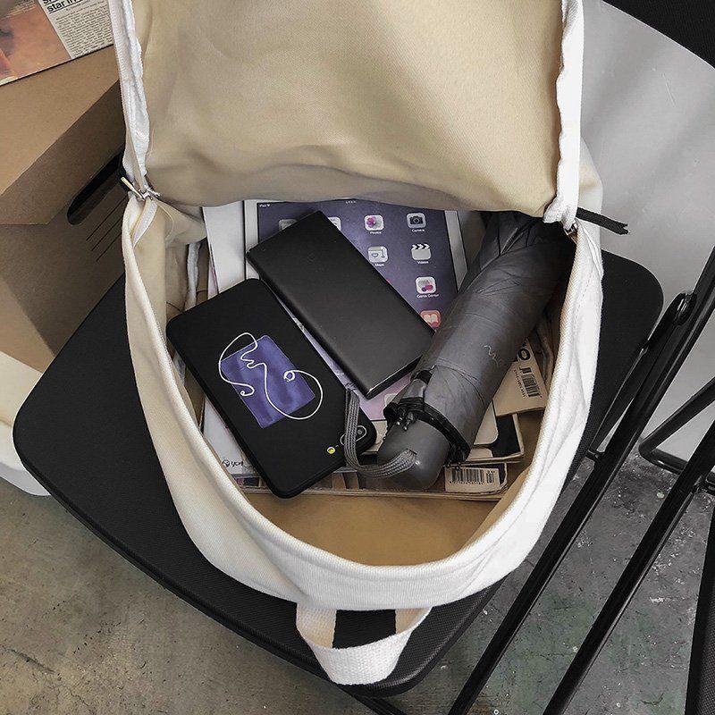 Minimalist Solid Backpack School Rucksack