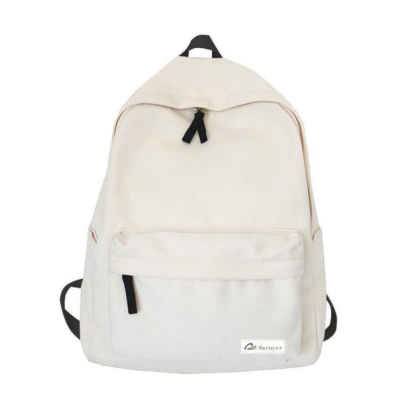 Minimalist Solid Backpack School Rucksack
