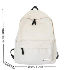 Minimalist Solid Backpack School Rucksack