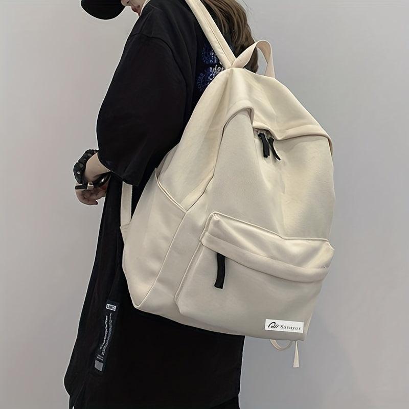 Minimalist Solid Backpack School Rucksack