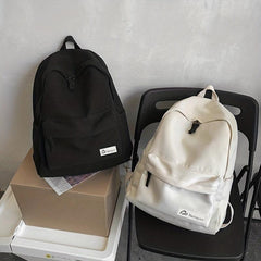 Minimalist Solid Backpack School Rucksack