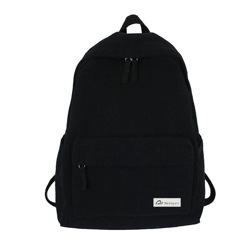Minimalist Solid Backpack School Rucksack