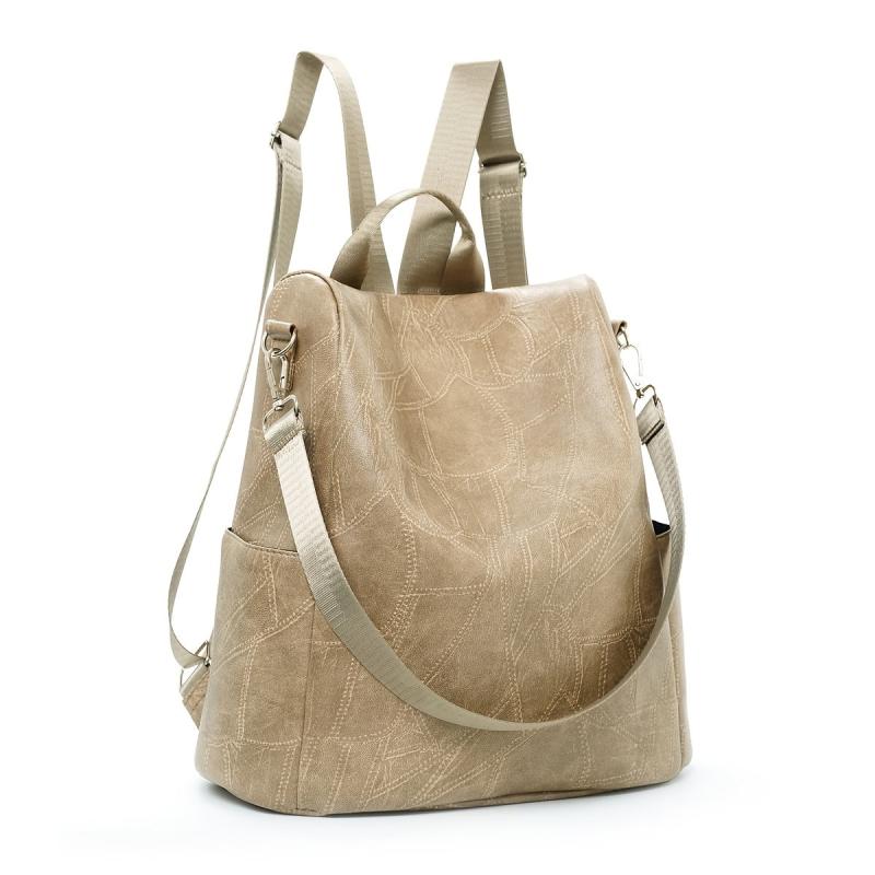Vintage Geometric Pattern Backpack for Travel Women's All Match Bag
