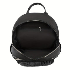 Casual Geometric Embossed Backpack