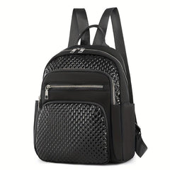 Casual Geometric Embossed Backpack