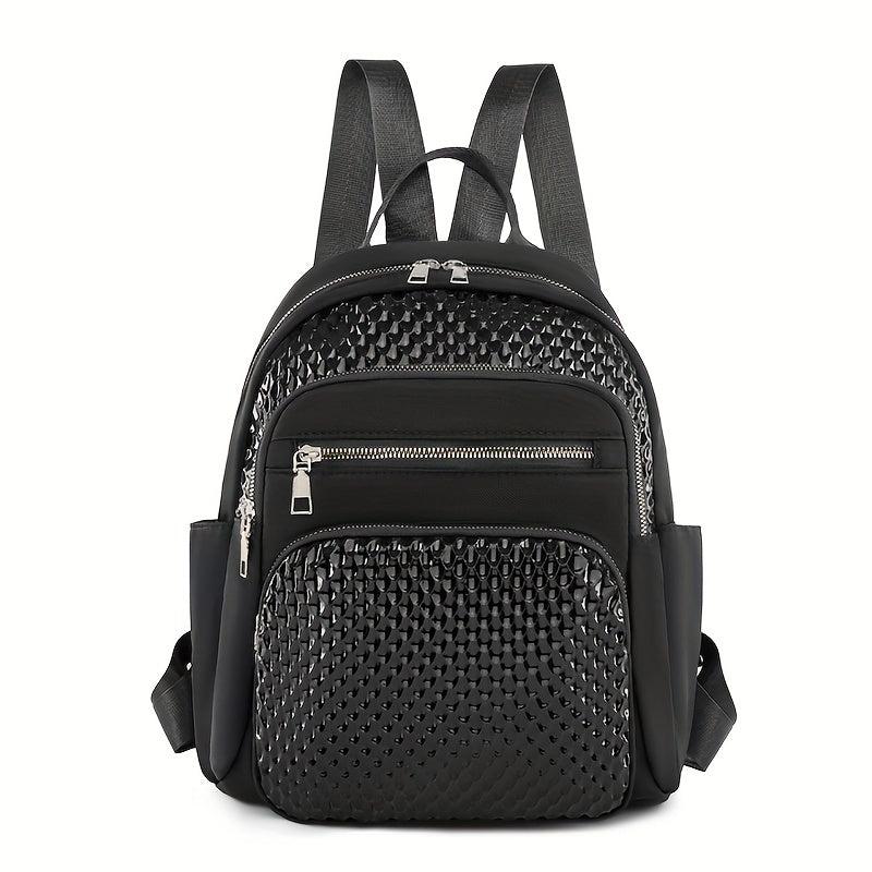 Casual Geometric Embossed Backpack