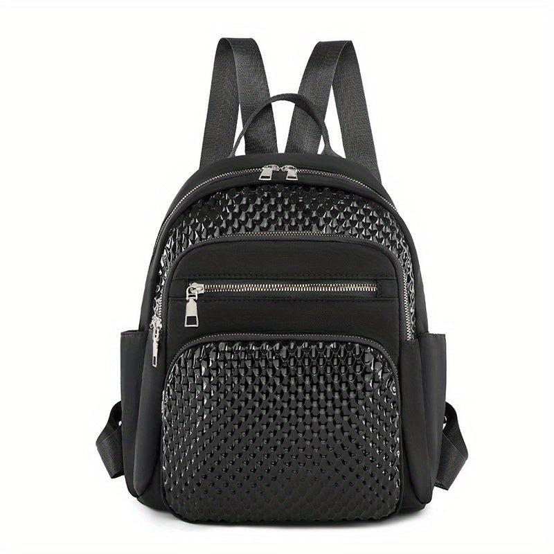 Casual Geometric Embossed Backpack