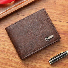 Men's Leather Short Wallet Money Clip Card Holder Coin Purse