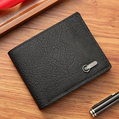 Men's Leather Short Wallet Money Clip Card Holder Coin Purse