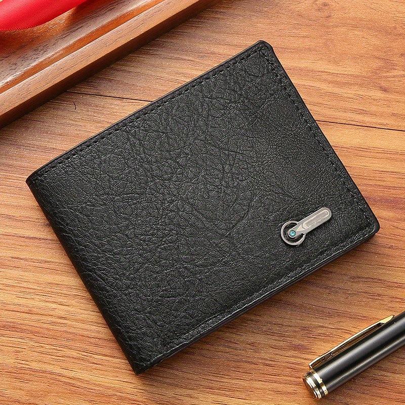 Men's Leather Short Wallet Money Clip Card Holder Coin Purse