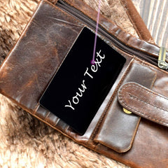 Personalized Engraved Metal Card Gift for Him