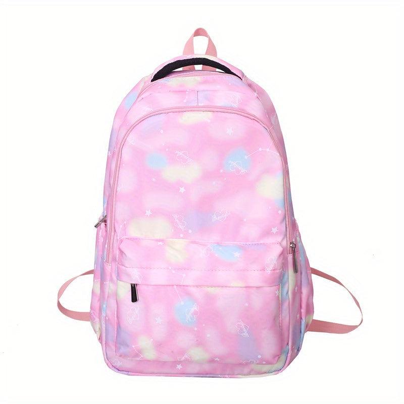 Colorful Zipper Backpack Large Capacity School Bag for Students