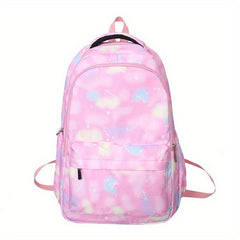Colorful Zipper Backpack Large Capacity School Bag for Students