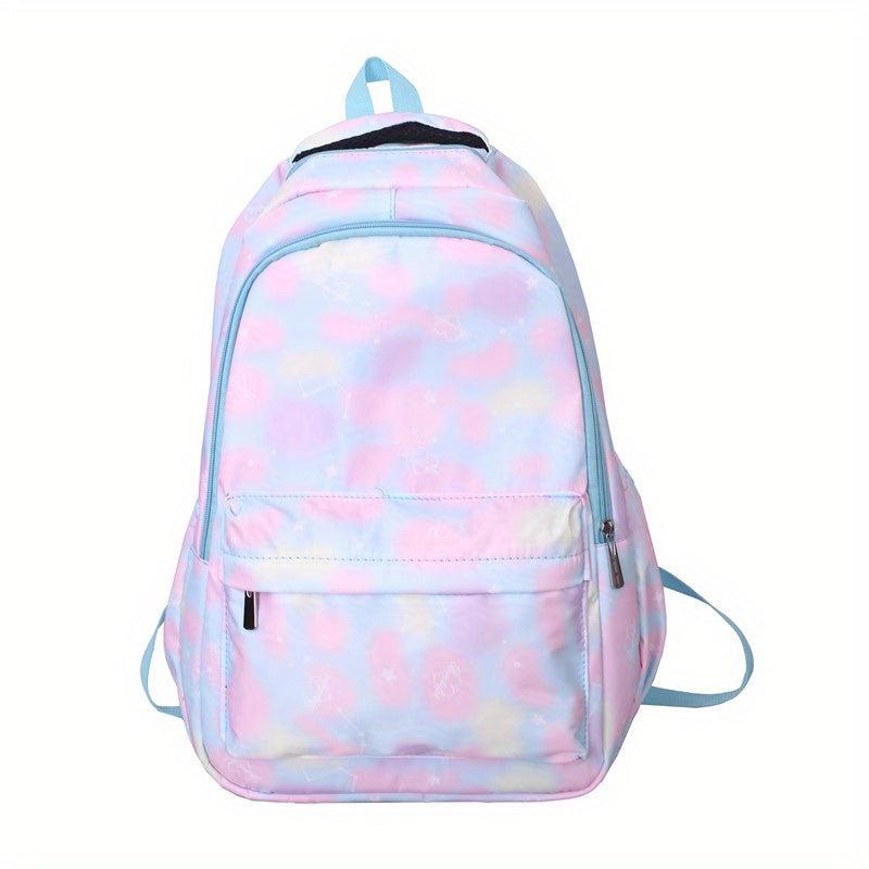 Colorful Zipper Backpack Large Capacity School Bag for Students