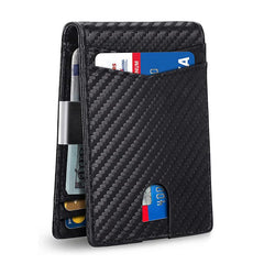 Men's RFID Blocking Bifold Money Clip Card Holder Wallet