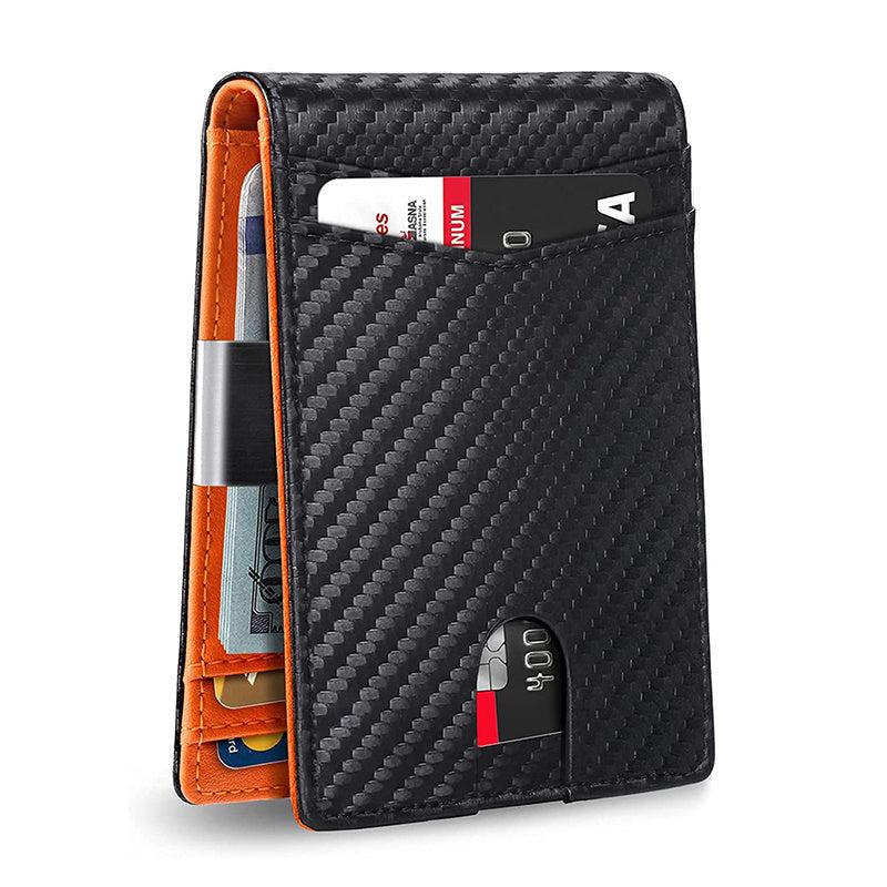 Men's RFID Blocking Bifold Money Clip Card Holder Wallet