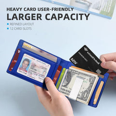 Men's RFID Blocking Bifold Money Clip Card Holder Wallet