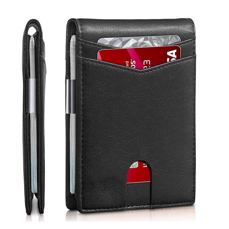Men's RFID Blocking Bifold Money Clip Card Holder Wallet