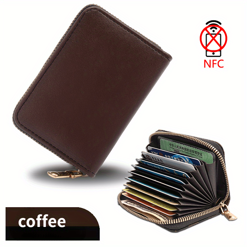 Anti Theft Brush Credit Card Bag for Men