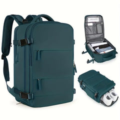 Large Capacity Minimalist Backpack Solid Rucksack