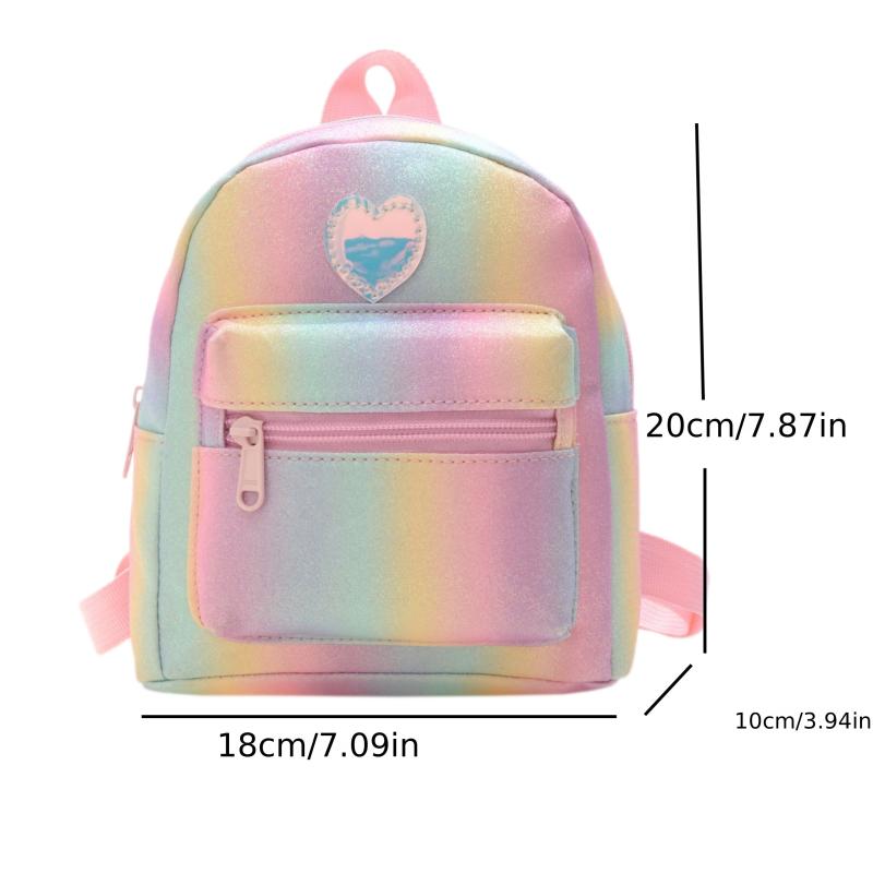 Colorful Gradient Backpack Women's Versatile Purse & Backpack