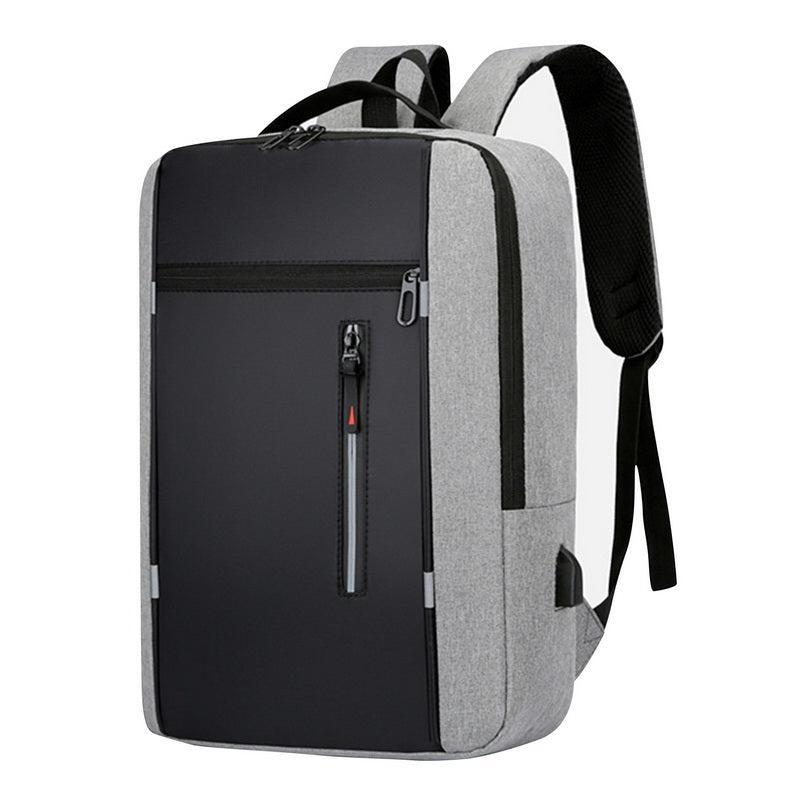 Men's Waterproof Backpack School Laptop Backpack with USB Charging Port