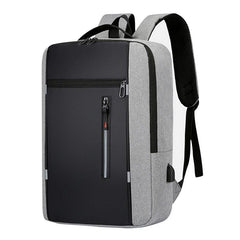 Men's Waterproof Backpack School Laptop Backpack with USB Charging Port