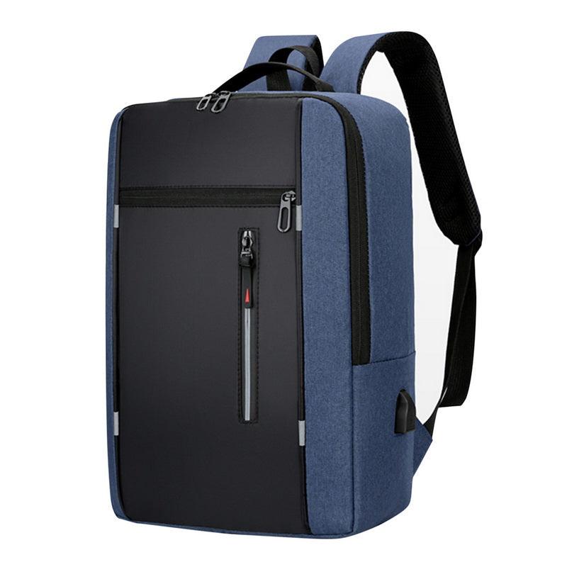 Men's Waterproof Backpack School Laptop Backpack with USB Charging Port
