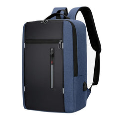 Men's Waterproof Backpack School Laptop Backpack with USB Charging Port