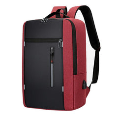 Men's Waterproof Backpack School Laptop Backpack with USB Charging Port