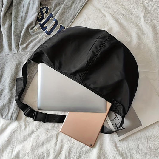 Large Capacity Sling Bag For Men Solid Crossbody Bag Hanging Out & Commute