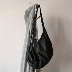 Large Capacity Sling Bag For Men Solid Crossbody Bag Hanging Out & Commute