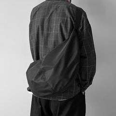 Large Capacity Sling Bag For Men Solid Crossbody Bag Hanging Out & Commute