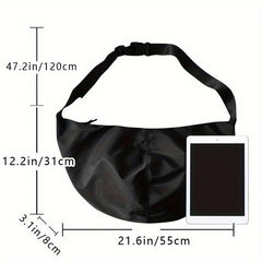 Large Capacity Sling Bag For Men Solid Crossbody Bag Hanging Out & Commute