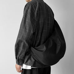 Large Capacity Sling Bag For Men Solid Crossbody Bag Hanging Out & Commute
